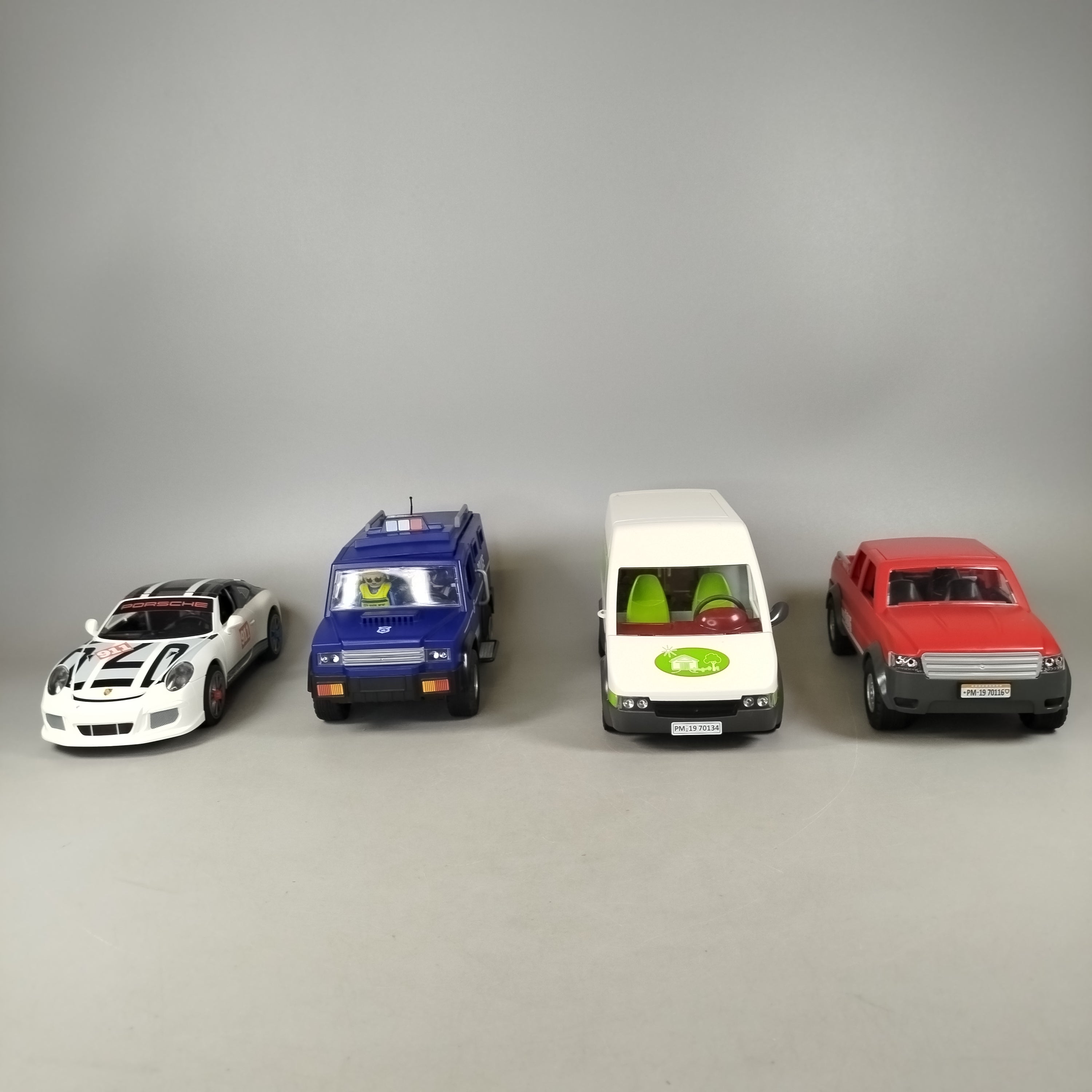 Konvolut Playmobil Fahrzeuge & Marktszene ca. 1,0 kg, gebraucht, ab 3 Jahre